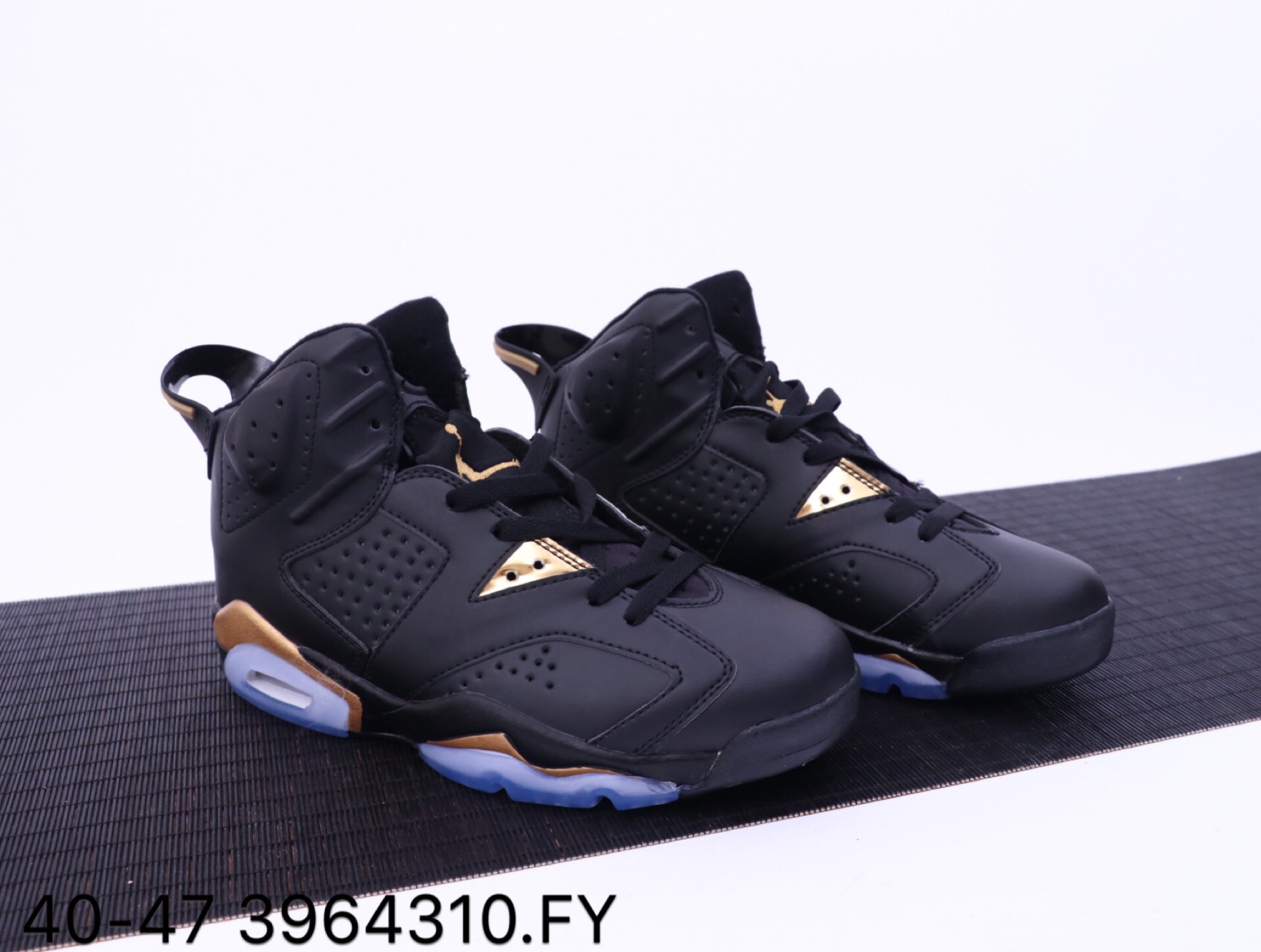 Air Jordan 6 Tinker Black Gold Shoes